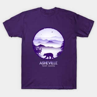 Asheville Blue Ridge Mountains - PURPLE 01 T-Shirt